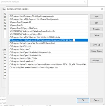 Setting PATH environment variable to mage.exe